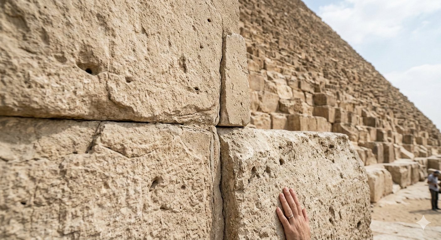 ปิรามิด ใช้ปูนก่ออะไร