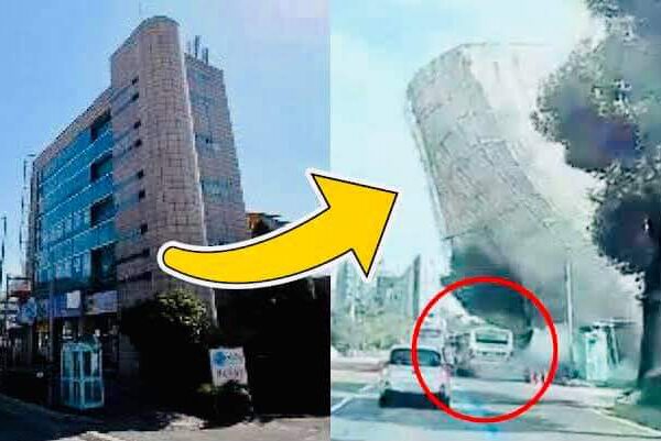 ตึกเกาหลีใต้ พังลงกลางถนน เป็นข่าวไปทั่วโลก