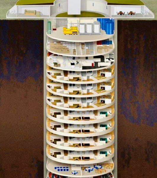 แข่งกันสร้างอาคารสูงๆ กันมามากแล้ว มาดูอนาคตรูปแบบ อาคารใต้ดินลึกๆ สำหรับหลบภัยสงครามนิวเคลียร์ กันบ้าง